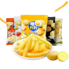脆升升 黄金薄脆薯条10袋原味14.78元（合7.39元/件）