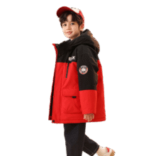 雪中飞 男女童连帽羽绒服99元、包邮