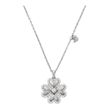 Emporio Armani阿玛尼项链女 幸运芯四叶草轻奢925银 生日礼物送女友EG36070401080元 (券后省100)