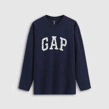 Gap 盖璞 男女装 2025秋季新款 logo纯棉宽松圆领长袖T恤 休闲上衣券后57元
