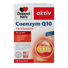 双心（Doppel herz）辅酶Q10软胶囊高活性呵护心血管维生素B锌C加班熬夜50mg30粒3盒装90.25元