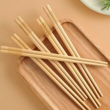 千年恋木 天然楠竹筷无漆无蜡原竹家用筷子餐具 10双7.9元