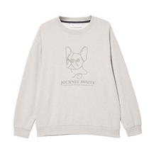 JACK&JONES 杰克琼斯 杰克·琼斯（JACK&JONES）爆款热卖！秋冬季卫衣纯棉法斗狗刺绣袖圆领套头打底衫 G01石灰花灰184.7元