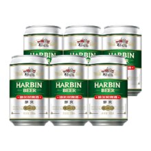 Harbin Beer/哈尔滨啤酒 醇爽啤酒330ml*6听9.27元包邮