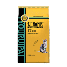 优瑞派猫粮幼猫成猫美短英短蓝猫布偶加菲猫专用流浪猫全价猫粮鱼肉味 鱼肉味丨20斤丨送同款猫粮1斤167元 (每满50减5,券后省10)