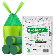 E-CLEAN e洁 抽绳垃圾袋绿色45*50cm90只5.31元