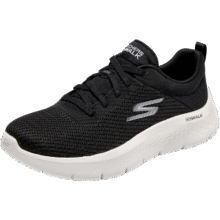 PLUS：斯凯奇（Skechers）女鞋中老健步鞋休闲妈妈运动透气跑步散步软底网面鞋124952 黑色/白色/BKW 35165元（需领券）