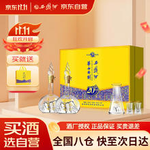 西凤酒 华山论剑20年 52度 500ml*2瓶 礼盒装 凤香型白酒446.6元