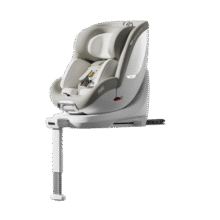 qborn小海豚Pro安全座椅儿童可坐躺小宝宝0-7岁-法式柔白【智能通风】