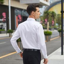 YOUNGOR 雅戈尔 长袖衬衫男纯色提花免烫衬衫棉涤混纺免熨定型舒适透气透气易干 白色 4177.5元