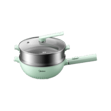 美的（Midea）电炒锅电火锅电蒸锅电煮锅家用多功能大功率一体锅 炒菜锅4L大容量电热锅 配蒸笼 HGE2815159元 (券后省10)