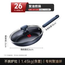 康巴赫 聚油系列 平底不粘锅 煎锅26cm（含锅盖）79元