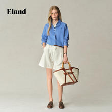 E·LAND 衣恋 ELAND衣恋氧气感衬衫女长袖内搭2025夏季新款淡人 蓝色(50)Blue S /160559.3元