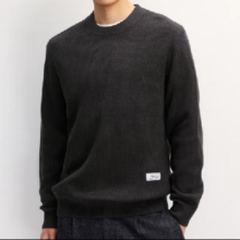 杰克·琼斯（JACK&JONES） 圆领针织打底衫 羊毛 珍珠黑148.89元