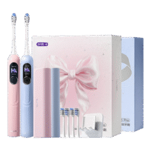 舒客+【AI智慧大屏】 G5Pro+电动牙刷 大屏刷扫振 软毛护龈 节日礼物 智慧大屏 G5Pro冰雾粉1支196.5元 (券后省43)