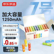 京东京造 7号碱性电池 1.5V 1200mAh 40粒装28.47元