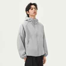 gxgjeans 男装 浅灰色拼接连帽夹克 25夏新款券后139.6元