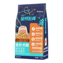 派得 狗粮幼犬成犬粮通用型狗粮金毛德牧边牧幼犬粮鲜鸡肉配方粮 全价鲜肉狗粮5斤（1袋）41元 (每满40减5,券后省7)