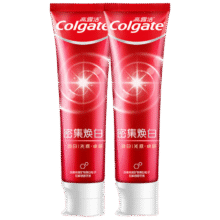 Colgate/高露洁 密集焕白 牙膏 120g*2支15.9元（需领券）