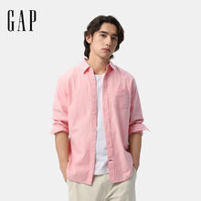 Gap 盖璞 纯棉翻领长袖衬衫常规上衣美版48851264元
