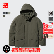 双11预售：优衣库 高性能复合连帽外套保暖夹克含羽绒 470073438.3元包邮（叠加店铺券凑单/淘金币到手价更低）