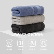 有券的上：SANLI 三利 7A抗菌纯色毛巾 30*60cm 礁石灰 100%纯棉 吸水擦头面巾4.9元（需买3件，需用券）