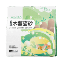 名创优品猫砂木薯猫砂次日达京东自营猫砂除臭纯木薯植物猫砂不沾底*1包