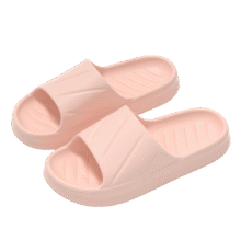 夏季EVA材质防滑厚底浴室凉拖鞋 粉色 38-39 【适合37-38脚】4.57元