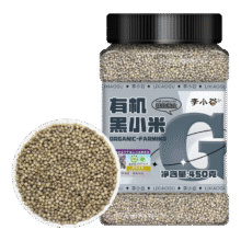 李小谷 有机黑小米450克罐装 东北黑小米(黑小米粥料特产东北小米)9.9元（需领券）