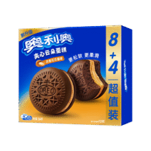 奥利奥（Oreo）夹心云朵蛋糕 浓香花生酱味12枚264g 糕点休闲零食 早餐下午茶19.9元 (月销1w+)