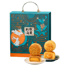 华美  中秋月饼礼包蛋黄莲蓉月饼桂逸香【手提礼盒】1240g18.08元