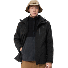 骆驼（CAMEL）CamelTex户外御寒冲锋衣男女同款防油污外套三合一登山服  L358.96元（需领卷）