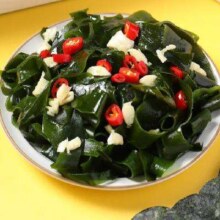 京东京喜 大连裙带菜 盐渍裙带菜嫩叶250g