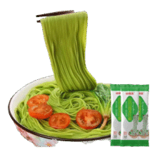 山药菠菜挂面 100克*2袋2.01元包邮