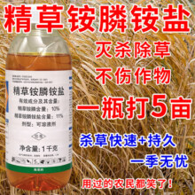 豫掌门精草铵膦铵盐除草剂连根烂死果园荒地芦苇小飞蓬牛筋草正品除草剂 1000克*1瓶【送助剂1袋】11.9元 (券后省2)