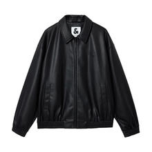 JACK&JONES 杰克琼斯 秋冬季PU夹克男士翻领商务休闲外套 E43纯黑色278元