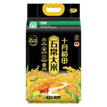 十月稻田 绿色食品 五常大米 10斤 京东超市 联名款 东北大米