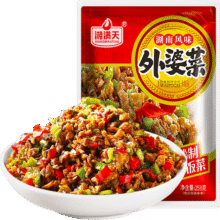 湘满天 外婆菜 258g3.9元（需换购）