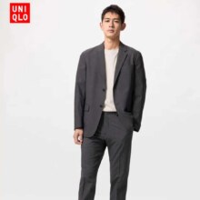 优衣库男装易打理快干弹力轻型长裤通勤裤仿毛料加长款85cm470030 08 深灰色 73 /165/72A228.07元（需领券）