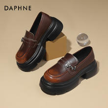DAPHNE 达芙妮 女时尚单鞋休闲鞋新款秋冬百搭气质乐福单鞋玛丽珍鞋工作鞋券后66元