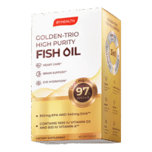 BYHEALTH汤臣倍健深海鱼油omega3纯度95%以上进口高纯度EPA降血脂甘油三酯 98.9%高纯极地鱼油60粒/盒189元 (每满300减50,券后省30)