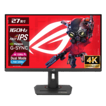 华硕（ASUS）ROG 绝神X双模 XG27UCG-W吹雪 27英寸显示器 4k160Hz 电竞显示器 电脑游戏显示屏IPS rog绝神27pro 4K160Hz XG27UCG绝神27 双模吹雪黑2099元 (券后省200)