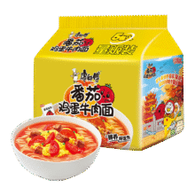 康师傅 经典系列 方便面 袋装 番茄鸡蛋味 5袋9.9元(需换购)