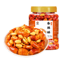 老香农香辣脆花生米500g辣椒脆云贵川香辣味黑五下酒菜休闲小吃小零食11.8元