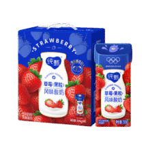 纯甄草莓水果味风味酸奶200g*10盒/提【营养早餐】31.9元 (券后省18,月销1000+)