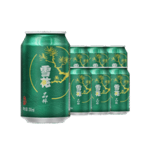 雪花啤酒 晶粹8度 罐装啤酒 330ml 330mll 6罐8.9元（需领券）