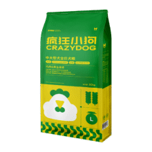 微信小程序：疯狂小狗 中大型 犬粮 鸡肉燕麦 20kg239元（需领券）