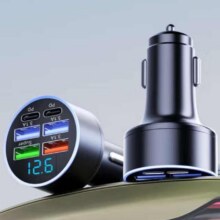 车载充电器一拖三快充 1件2.98元