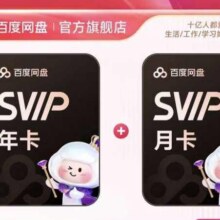 【预售10月20日20点充值】百度网盘超级会员SVIP年卡+月卡 到手13月卡 极速下载 5T空间