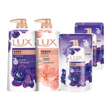 LUX 力士 淘金币抵扣：力士 持久留香精油香氛幽莲+桃花沐浴露家庭装2600g券后52.63元